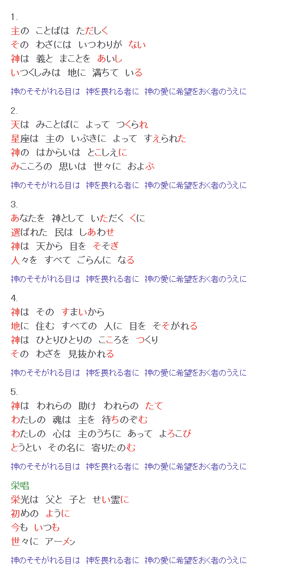 神のそそがれる目は (2)